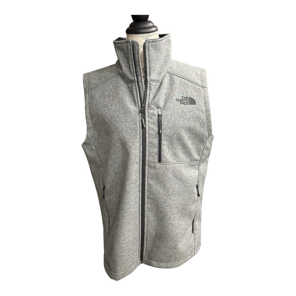 The North Face WindWall Soft Shell Vest Heather Gray Men's Medium